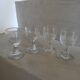 4 antique liqueur glasses
