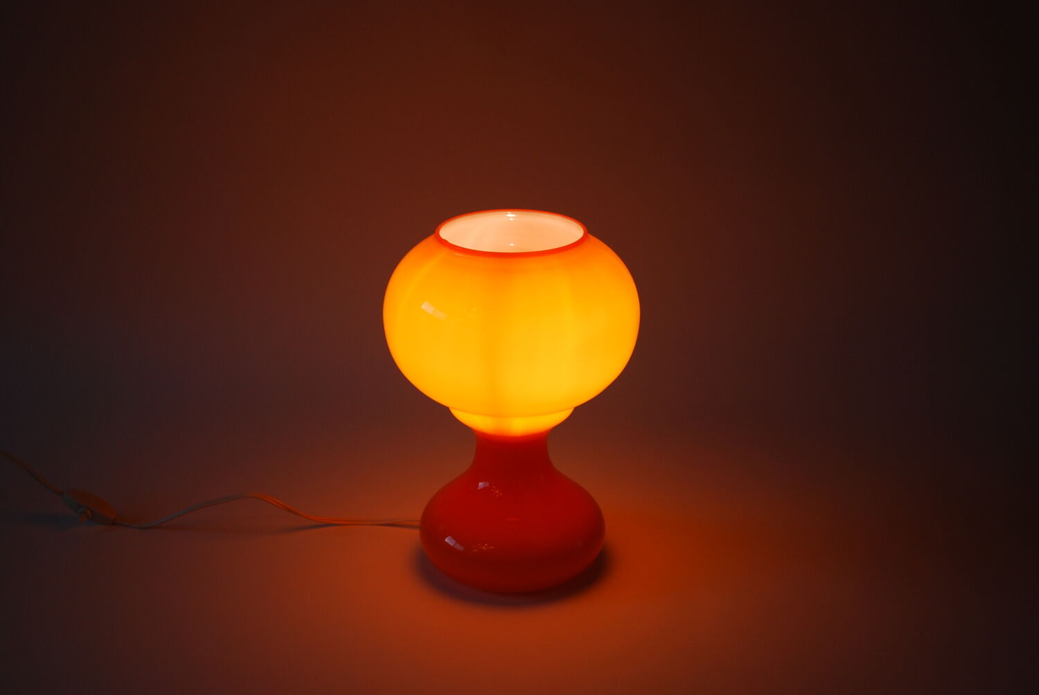 Table lamp in glass of Murano Italy 70 years