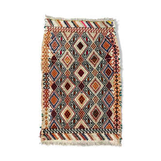 Vintage turkish kilim 80x50 cm shabby wool