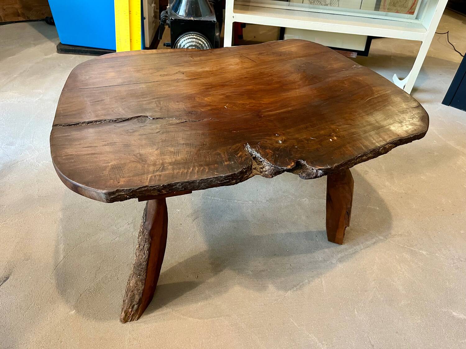 Old wooden coffee table