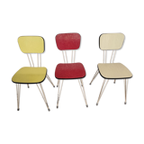 Chaises en formica pieds eiffel