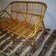 Banquette en rotin scandinave