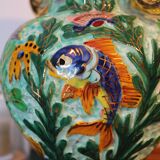 Large baluster vase with fish | Cerdazur (c. 1950-60)