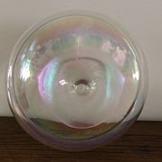 Old iridescent glass cup