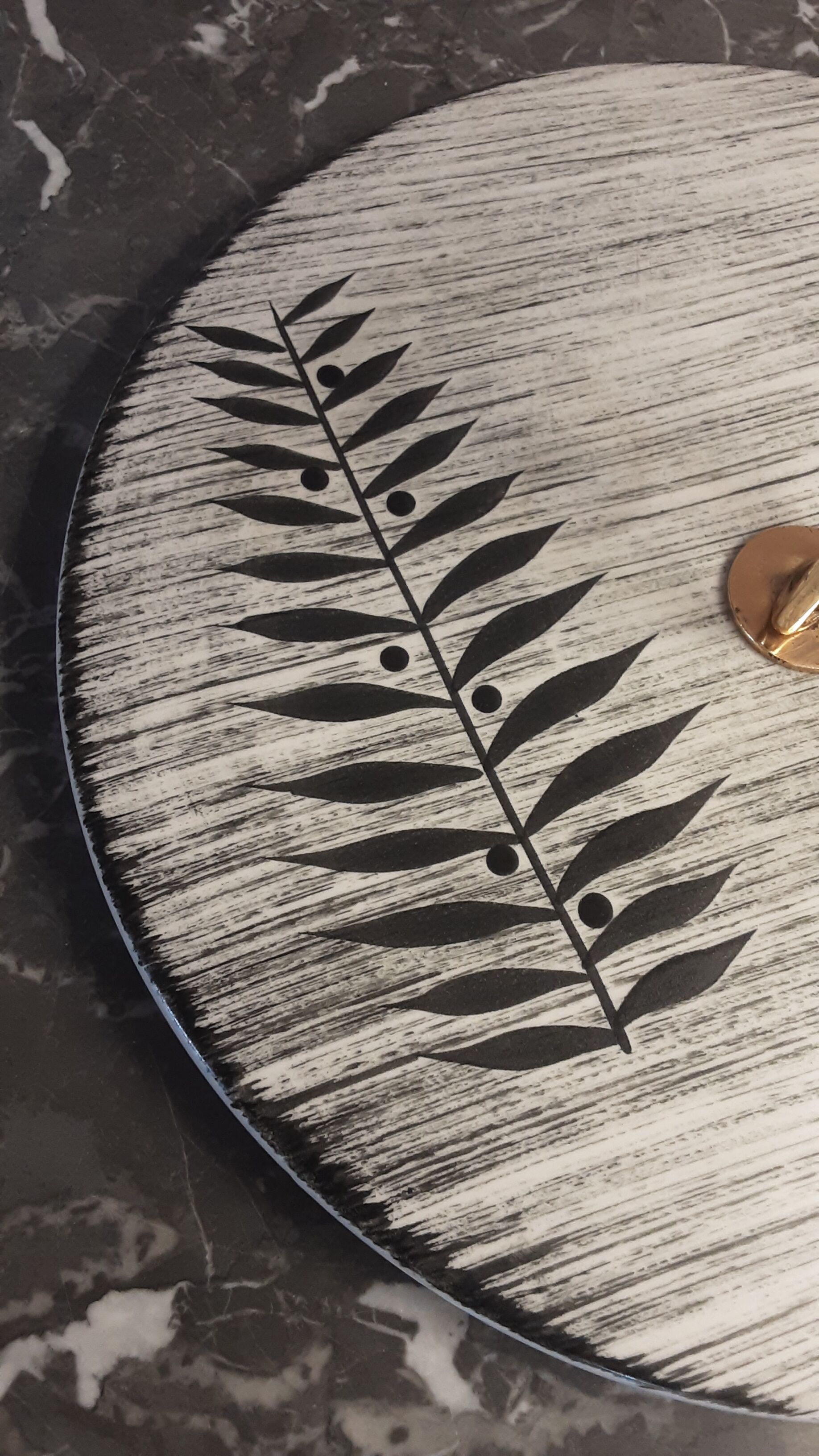 Earthenware cheese platter - Salins France