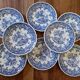 Lot 8 dessert plates K&G Lunéville country décor