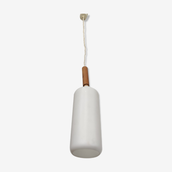 Suspension scandinave teck et opaline , Suède 1960s