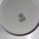 A set of 6 flat plates pairs Sarreguemines Lunéville Blue Flowers.