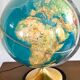 Globe Earth light vintage