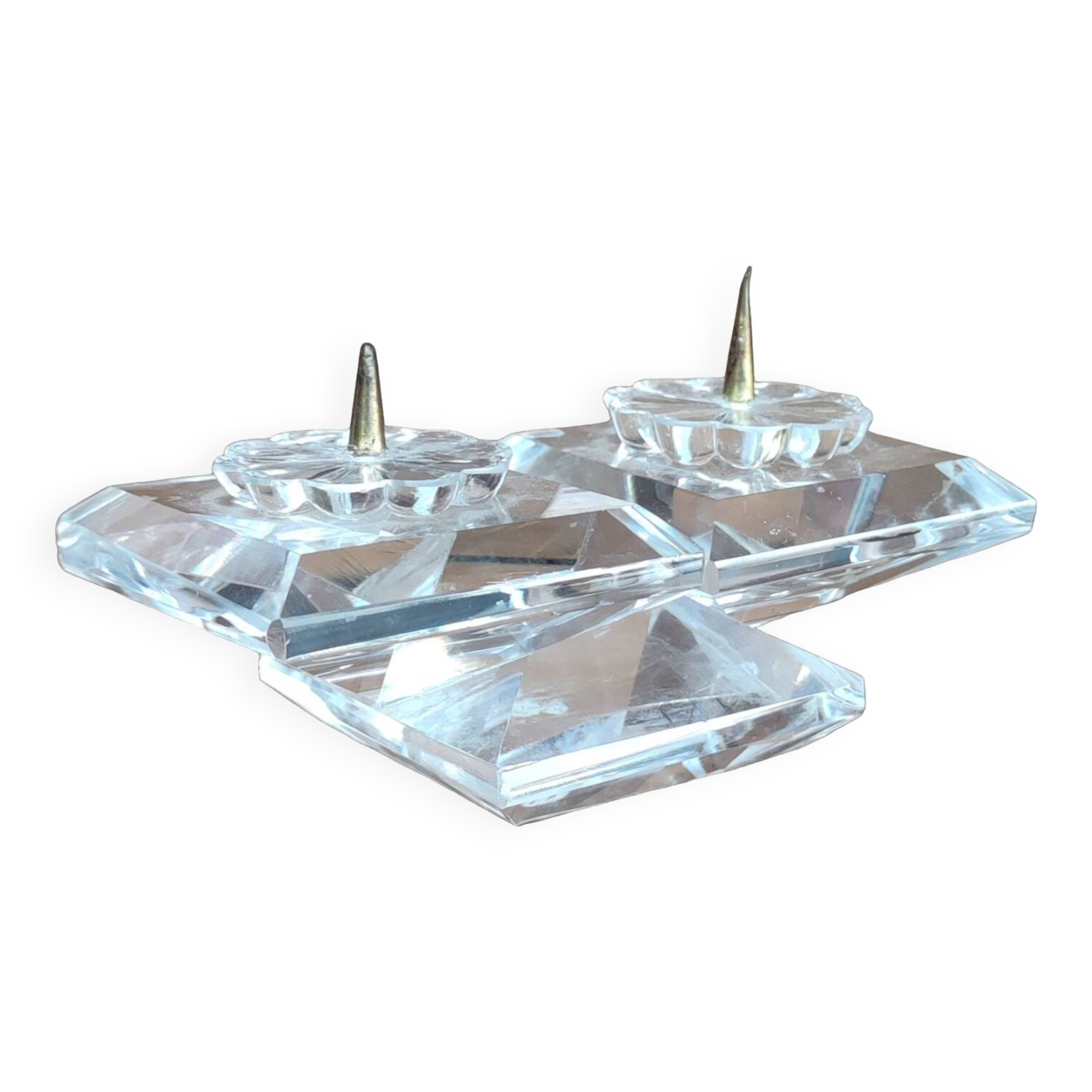 Old Swarovski crystal candle holder