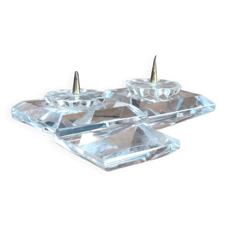 Old Swarovski crystal candle holder