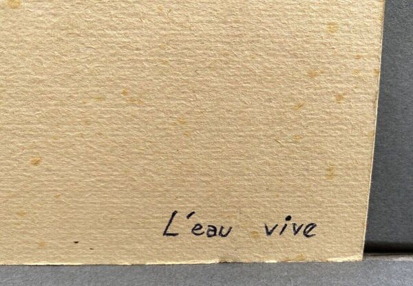 Photo argentique Bernard Darot L'Eau Vive Photo Club Nantais XXe