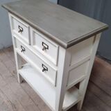 Painted cabinet with 3 drawers