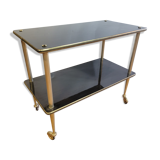 Wheeled service with brass legs