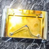 “Foglios” wall lamp in brass, Italy, 1970