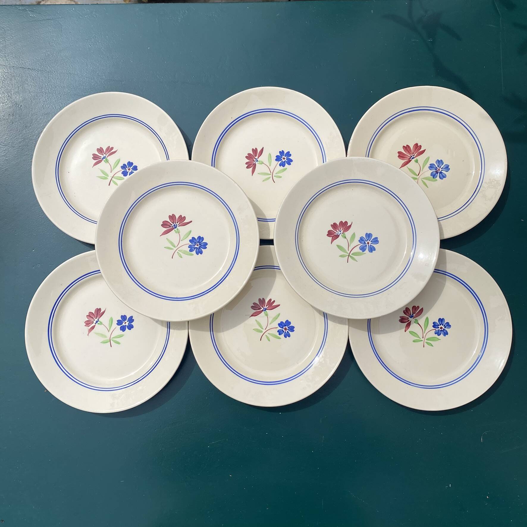 Antique plates Lunéville "MAI"