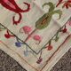 Multicoloured white kilim suzani rug – 180 x 120 cm