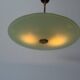 Art Deco ceiling light in green glass, 1940s, Germany