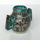 Polychrome ceramic vase in flowing enamel from Nabeul with mihrab decoration.