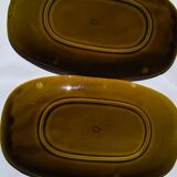 2 plates rectangular khaki gien