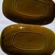 2 plates rectangular khaki gien