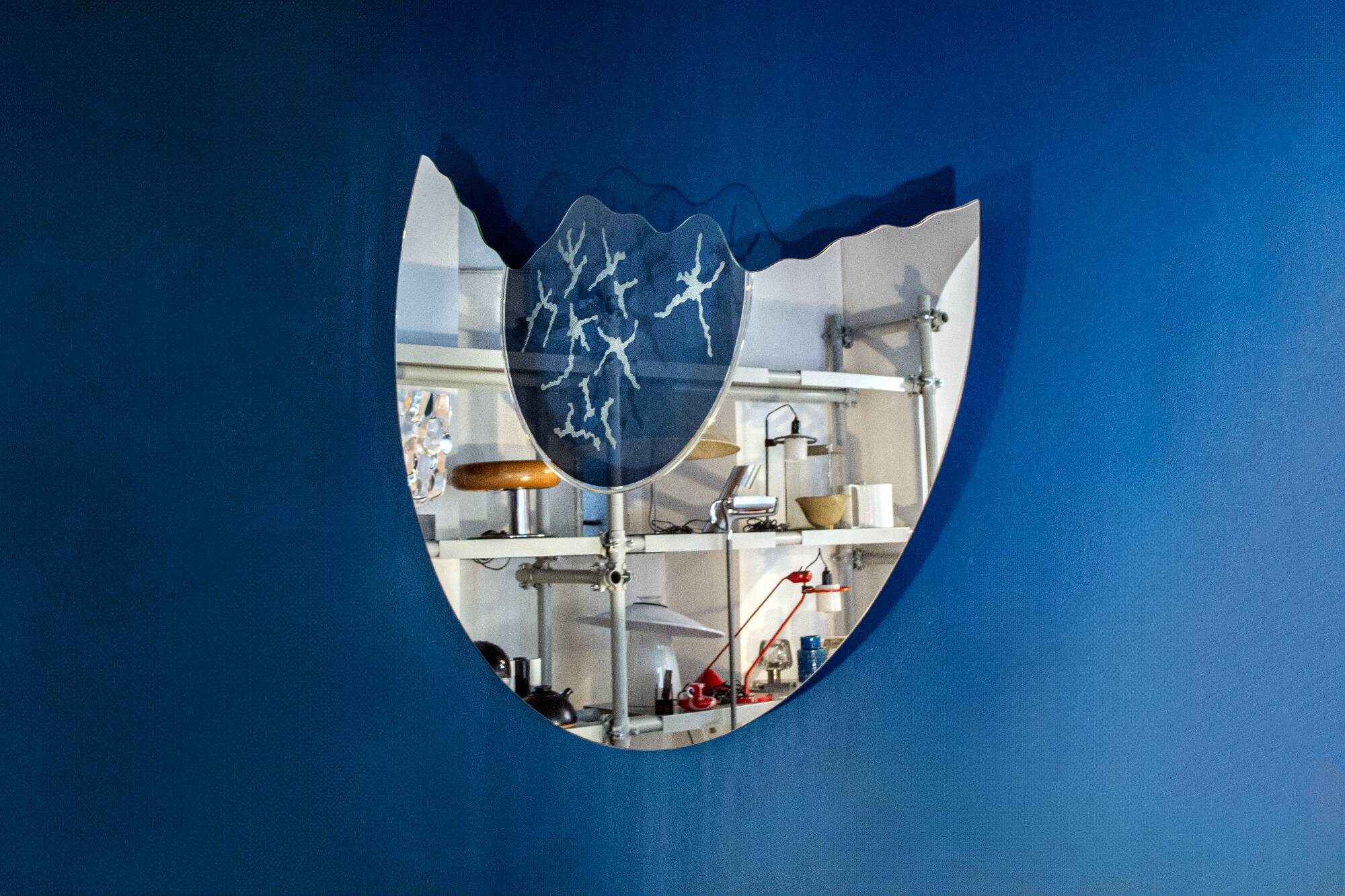 Scornice Wall Mirror by Nanda Vigo for Glass, 1988