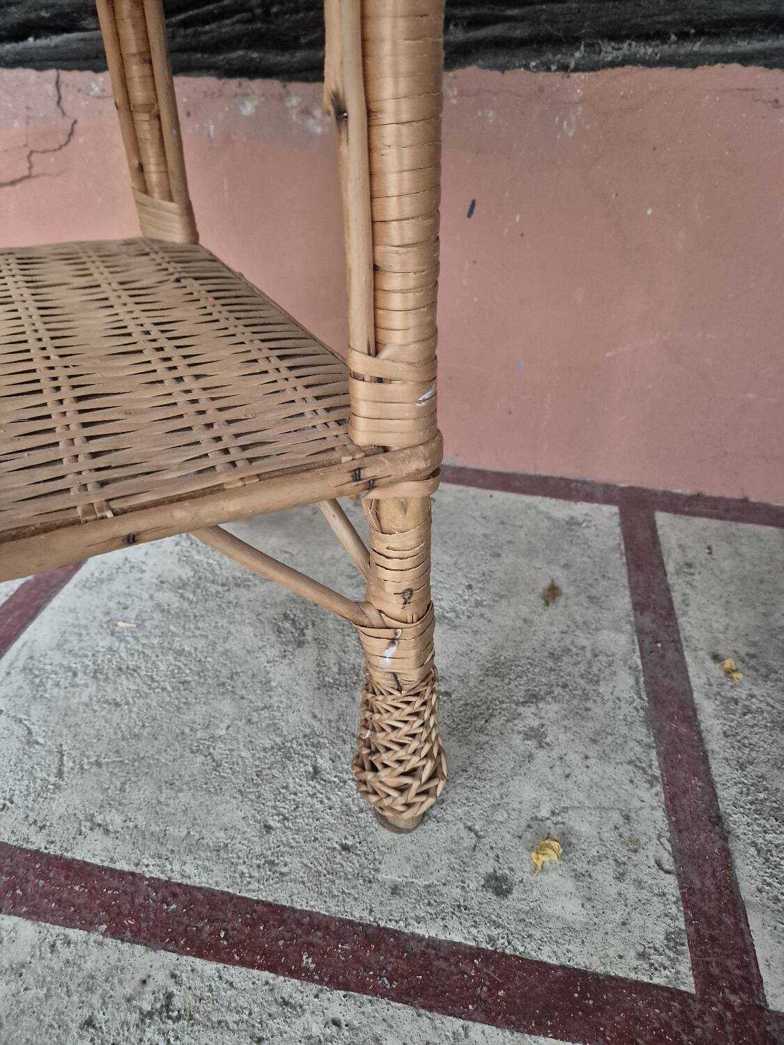 Wicker rattan coffee table