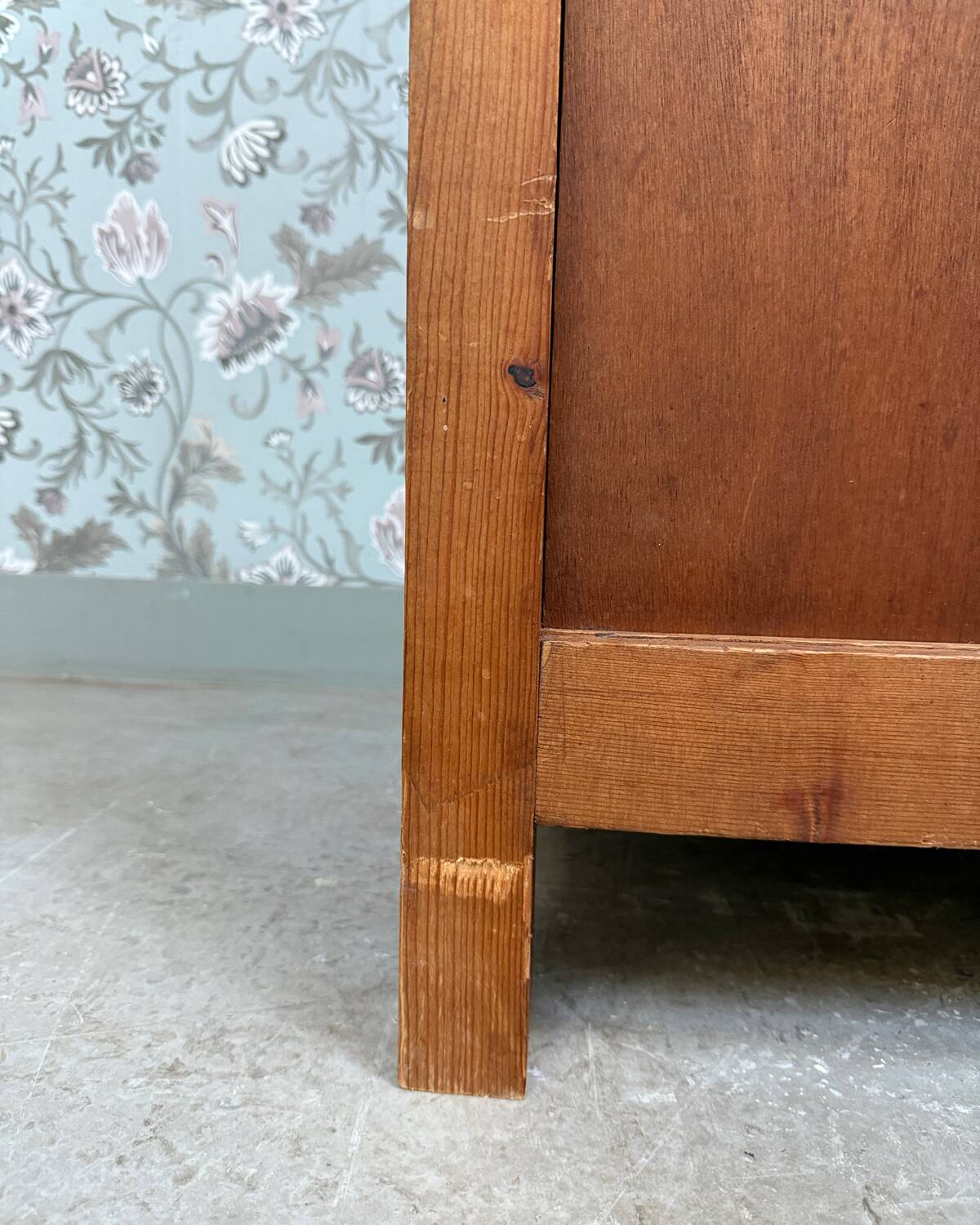 Vintage sideboard with sliding doors