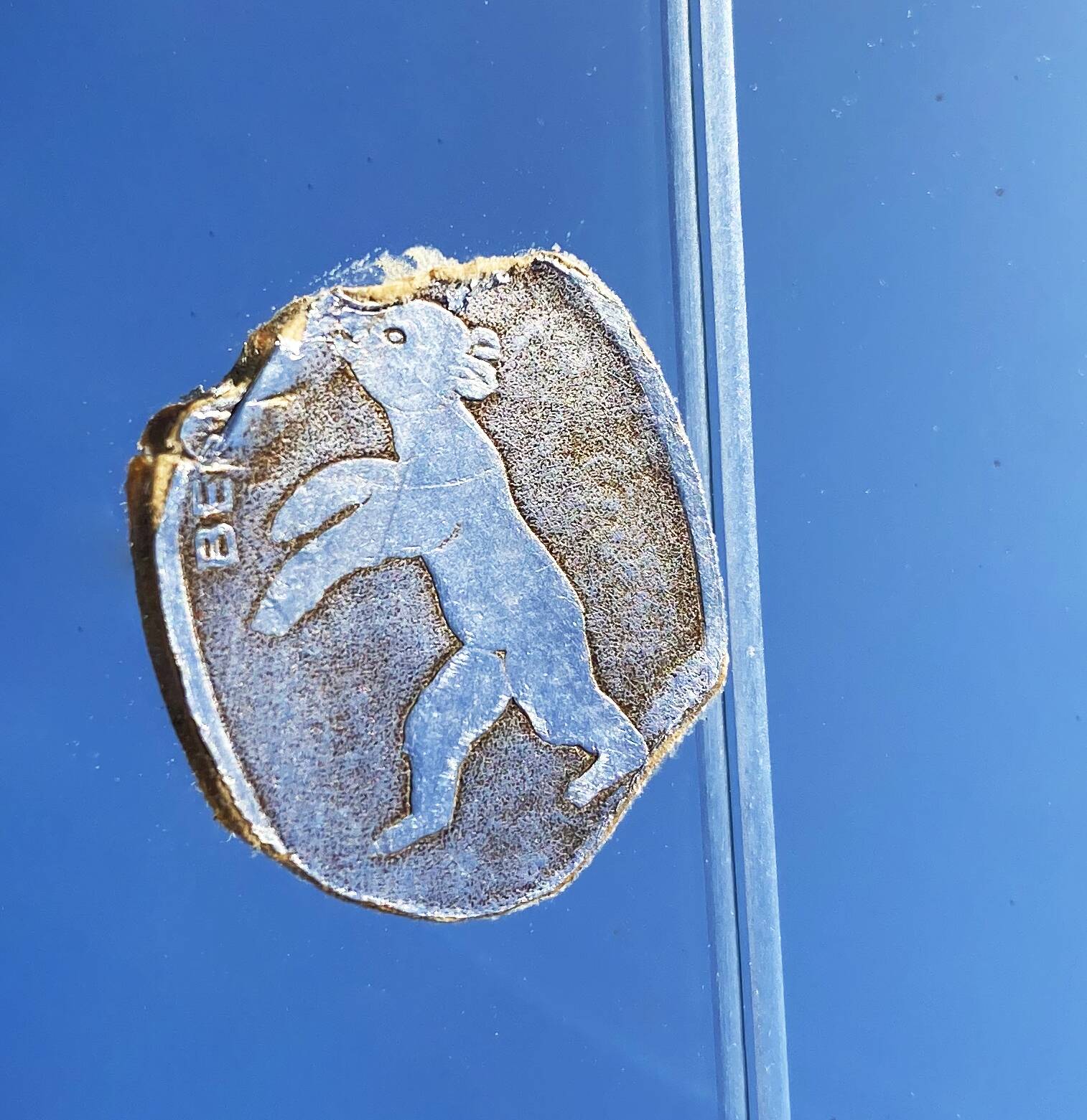 Large asymmetrical wall mirror, Germany 1960s.