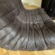 Togo corner sofa in Indiana Ink leather (2 two-seater benches and 1 corner piece)