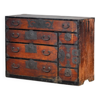 Commode Tansu japonaise, vers 1890