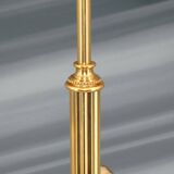 Bronze Gilt Bouillotte Lamp with Pleated Shade