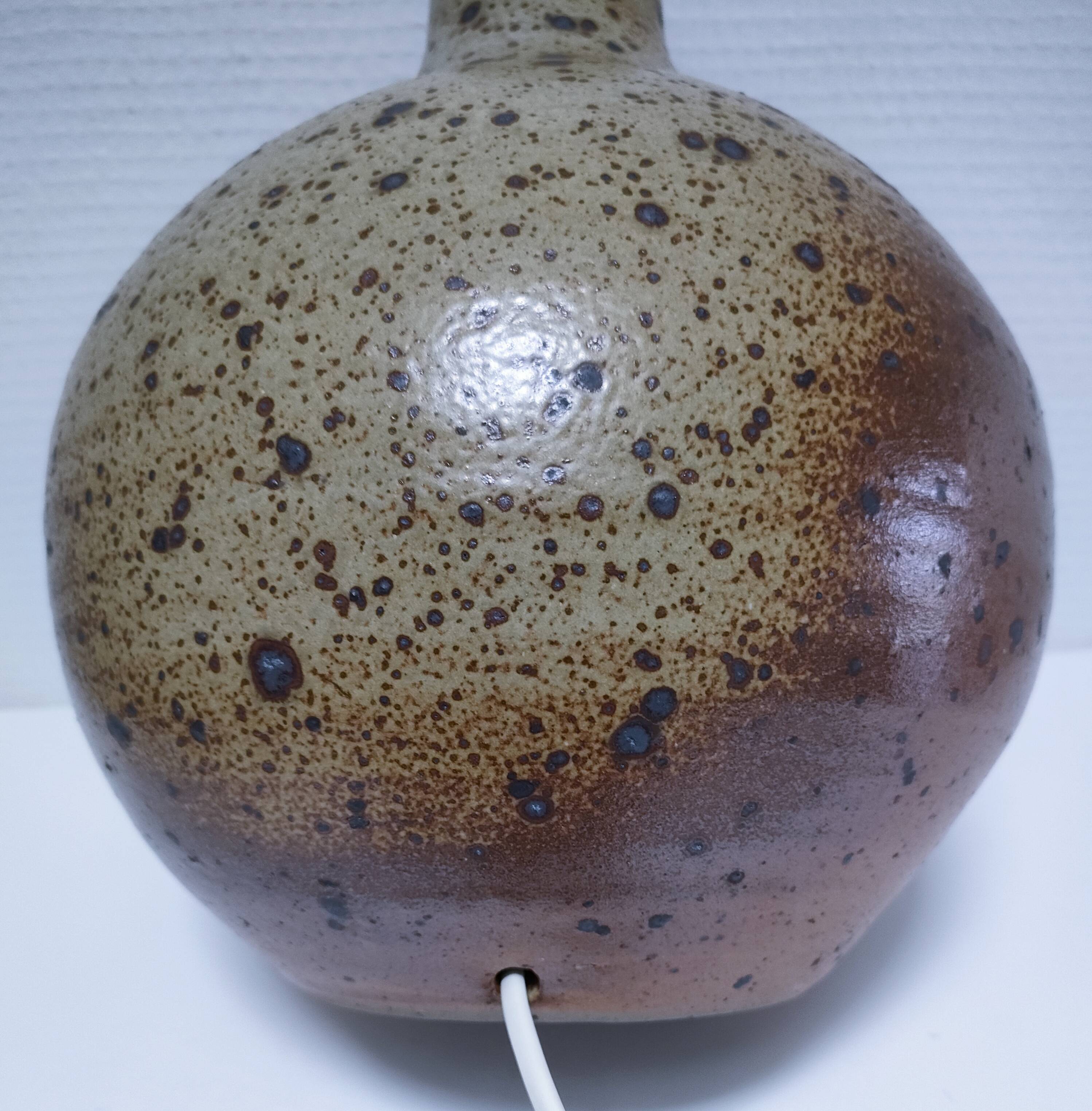 XL pyrite sandstone lamp base H. 34 cm