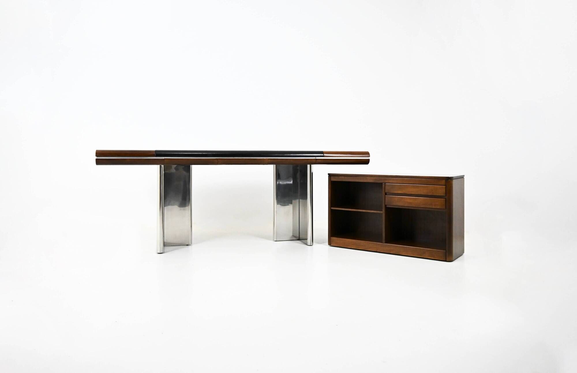 Italian desk designed by Hans Von Klier for Skipper, 1970s.