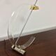 Plexiglas and brass table lamp, Italy 1980