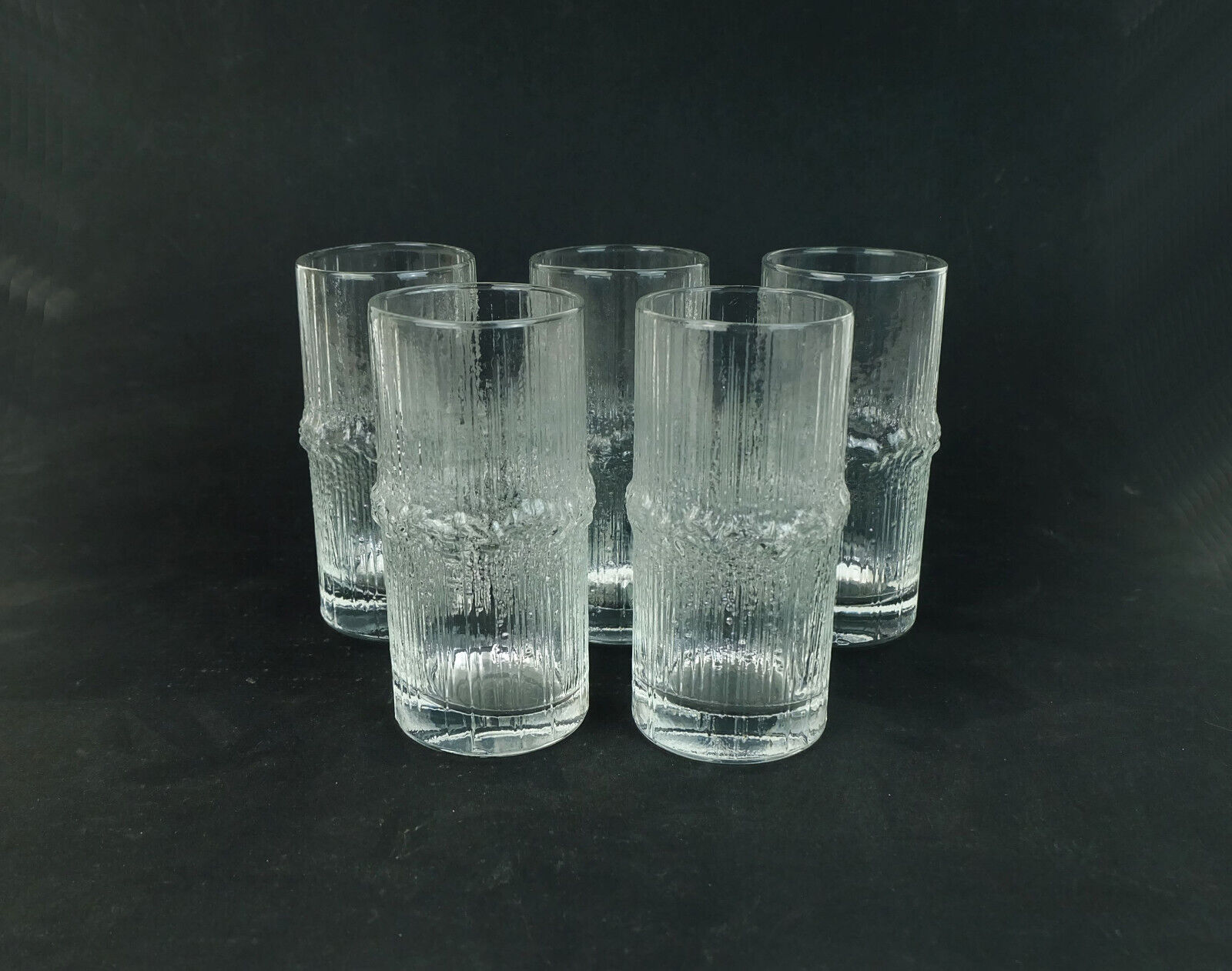 5 glasses iittala niva tapio wirkkala 1970s | Selency