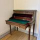 Cylinder desk with a system in mahogany in the Louis XVI style.