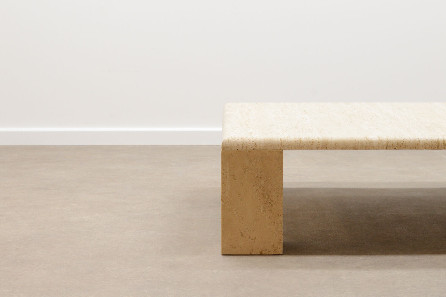 70’s Italian travertine coffee table.