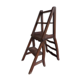 Ancien escabeau pliable en chaise