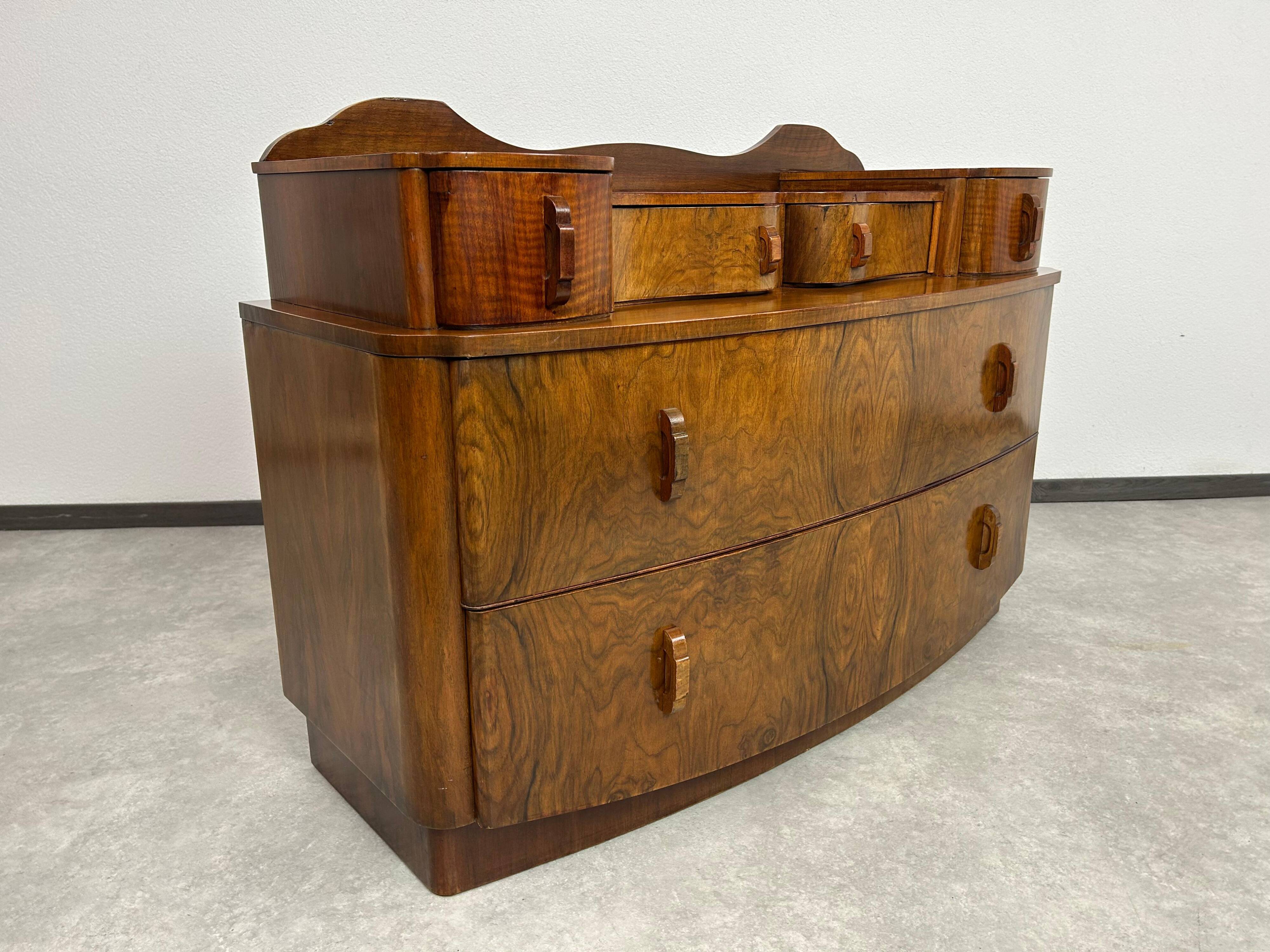 Art Deco walnut sideboard