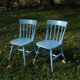 Pair of vintage wooden chairs