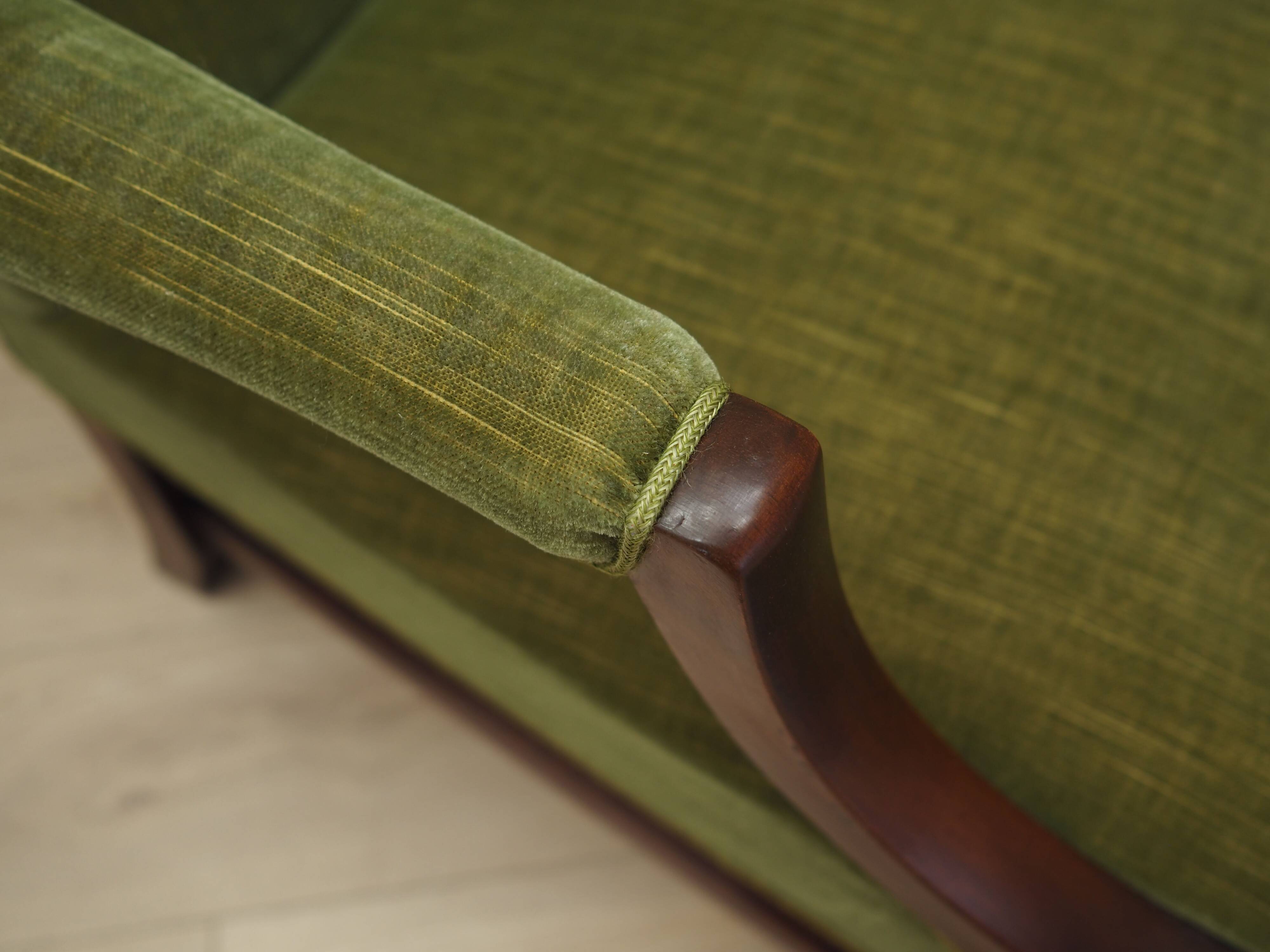 Mahogany armchair, Danish design, 1970s, production: Denmark