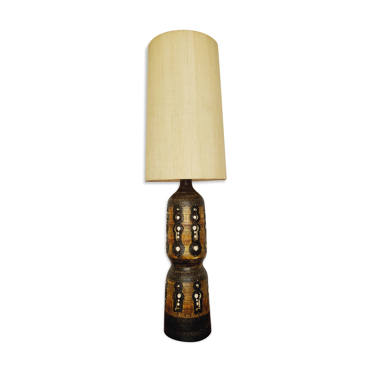 French ceramic floor lamp by Georges Pelletier