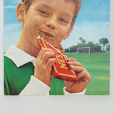 Ancienne affiche cartonnée double face Chocolat au lait Nestlé. Année 60
