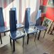 6 David Lange leather chairs, 1970/80