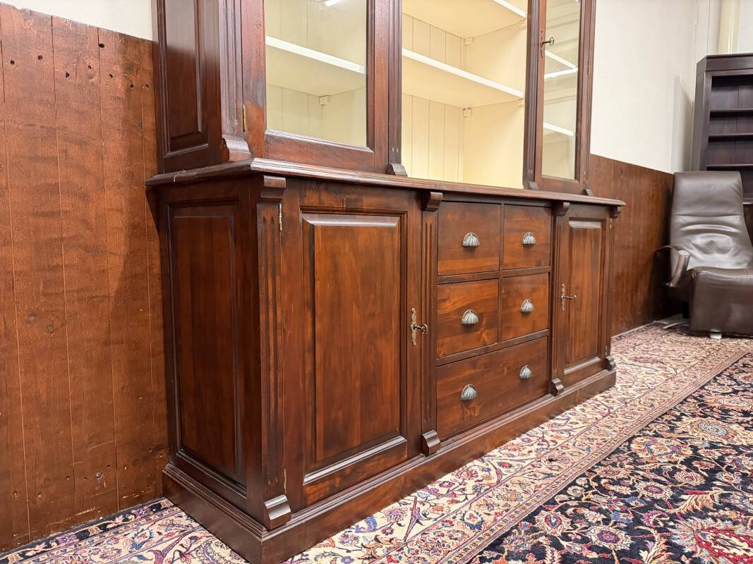 Classic English Apothecary Cabinet Bookcase