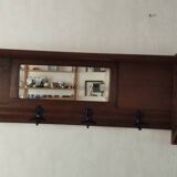 Wall-mounted coat rack, entryway shelf