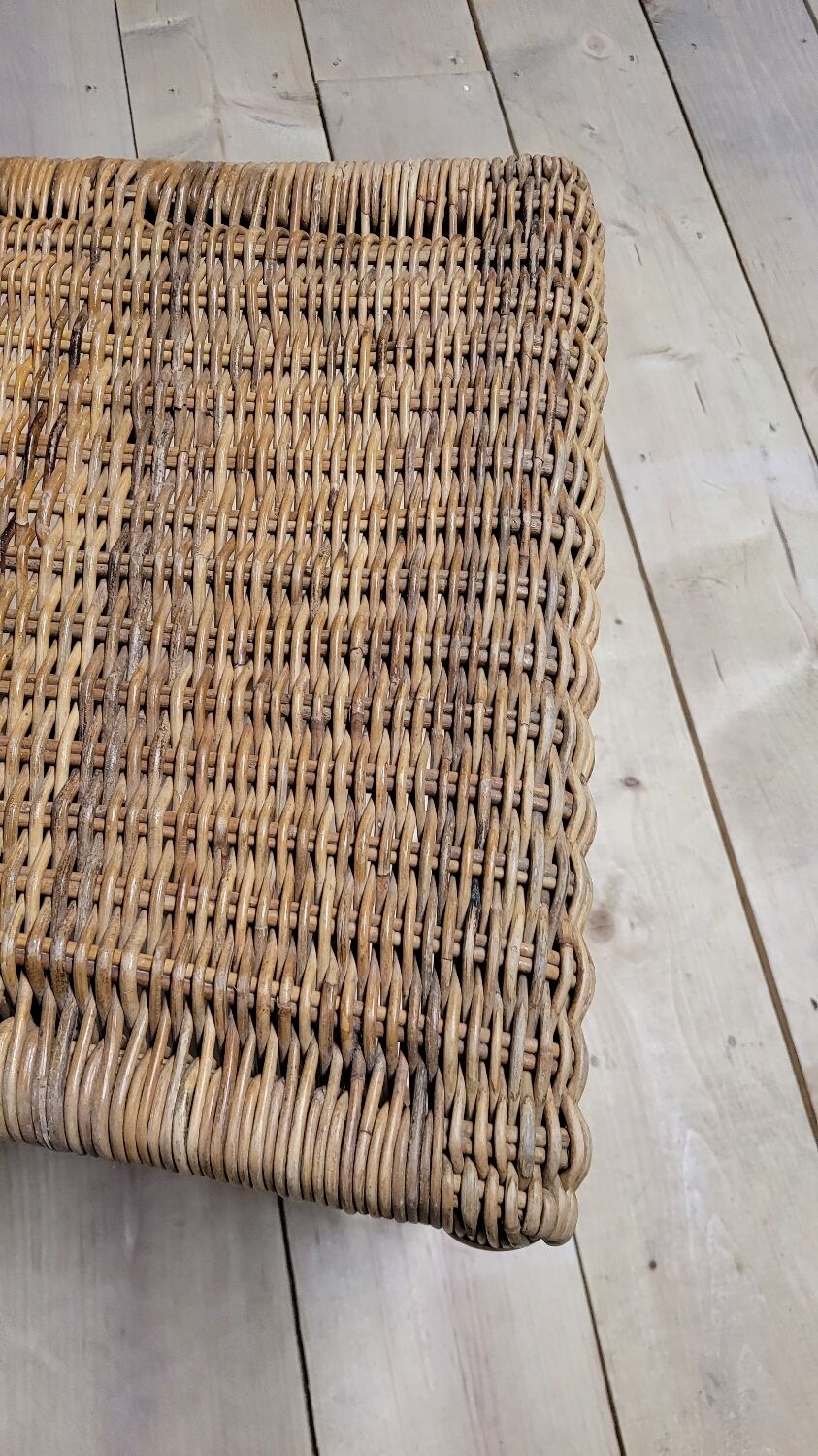 Vintage rattan office chair - 1950s