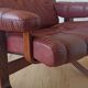Scandinavian Mid-Century Modern Leather Easy Chair by Ekornes 1970s.