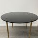 Black and brass style coffee table